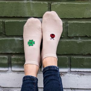 Alternative view of Īsas kokvilnas zeķes Active Day ar āboliņu un mārīti