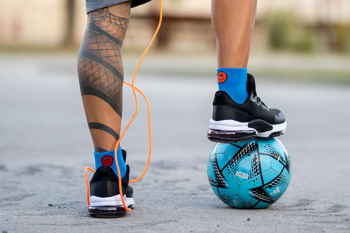 Aktīvās dienas kokvilnas zeķes - smaidiņi - Image 2