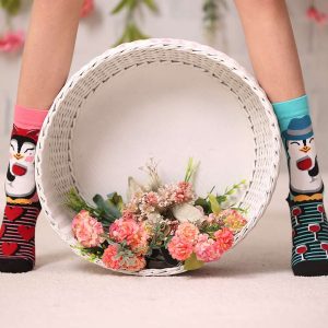 Alternative view of Mākslinieciskās zeķes "Mīlestība" - Koraļļi