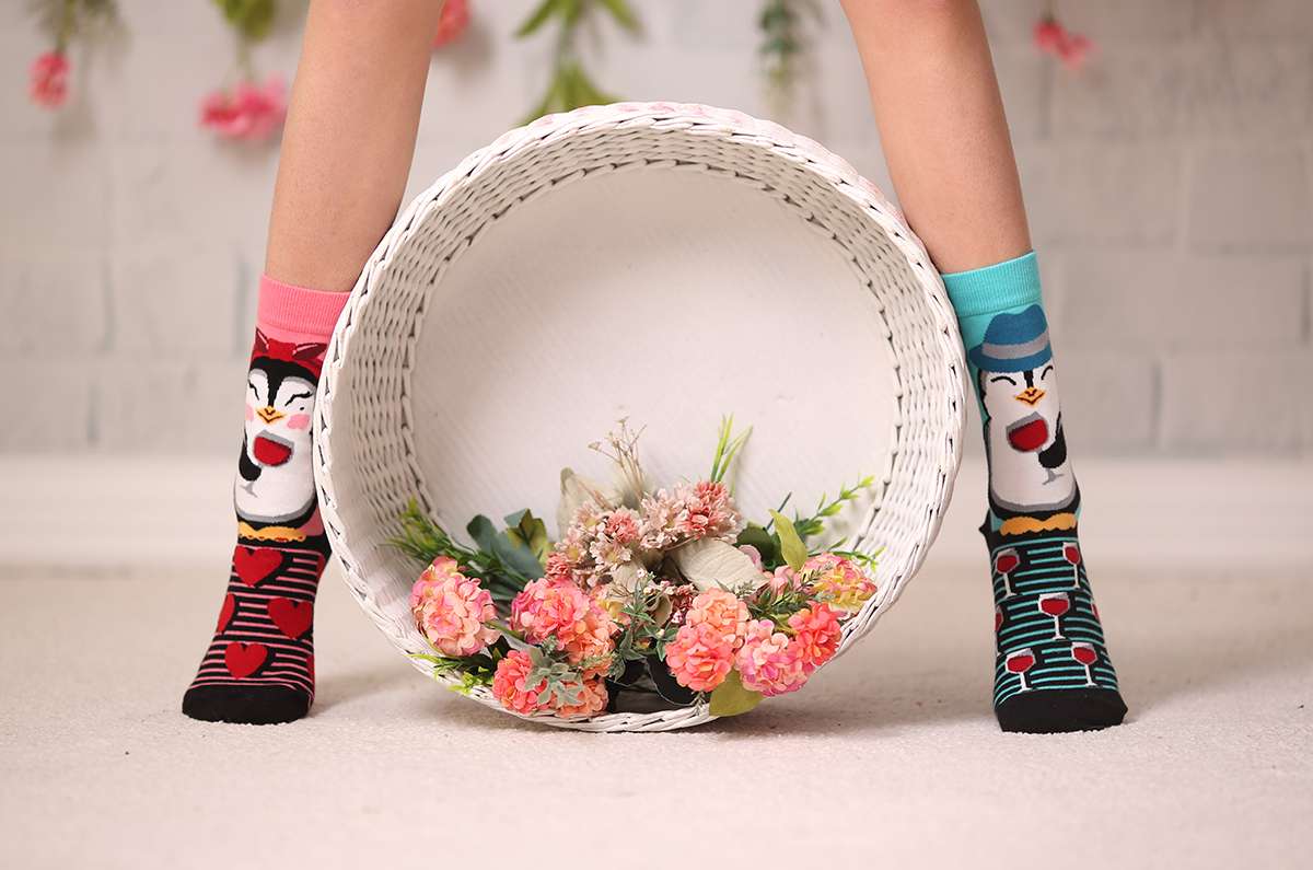 Mākslinieciskās zeķes "Mīlestība" - Koraļļi - Image 2