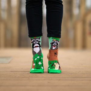 Alternative view of Mākslinieciskās zeķes Iemīlējušies jenoti - Zaļas