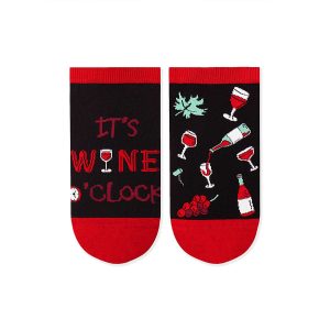 Arty Socks it's wine o'clock - melnas