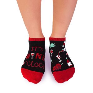 Alternative view of Arty Socks it's wine o'clock - melnas