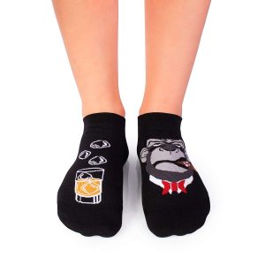 Alternative view of Mākslinieciskās zeķes Dons pērtiķis - melnas