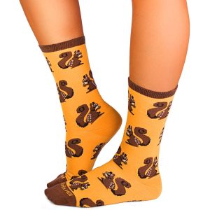 Alternative view of Kokvilnas zeķes ar vāveres attēlu