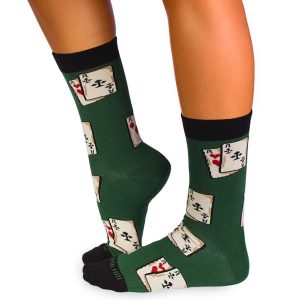 Alternative view of Kokvilnas zeķes ar spēļu kārtīm