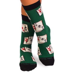 Kokvilnas zeķes ar spēļu kārtīm