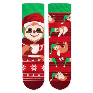 Arty Socks zeķes ar sliņķi - sarkanas