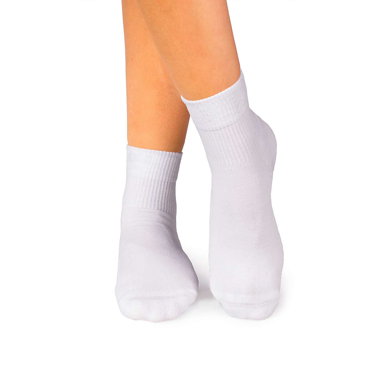 Active Day kokvilnas zeķes - baltas - Image 2