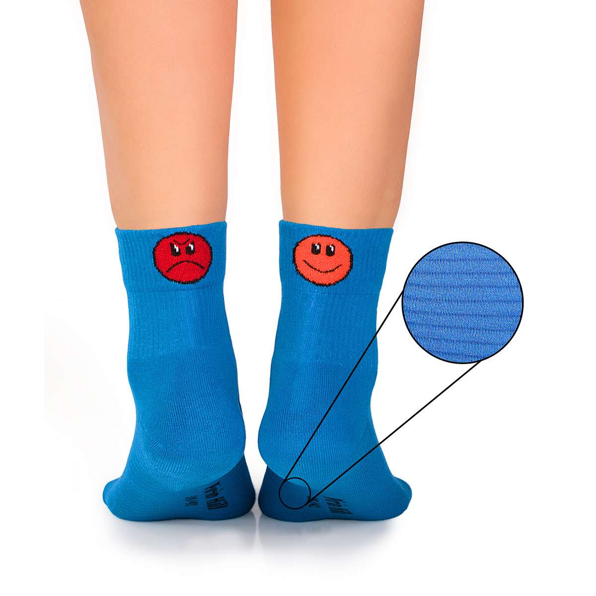 Aktīvās dienas kokvilnas zeķes - smaidiņi