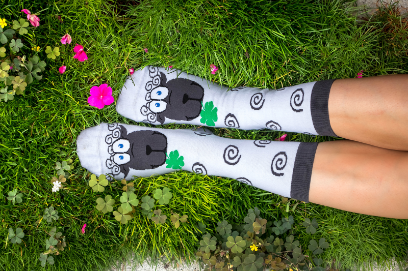 Mākslinieciskās zeķes ar aitām - Image 3