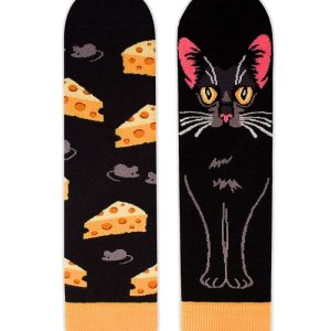 Mākslinieciskās zeķes Melnais kaķis